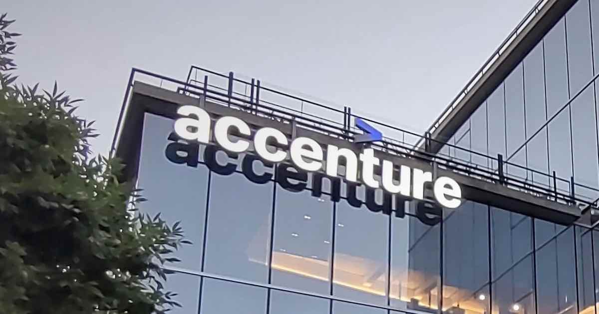 Accenture Office Building Logo